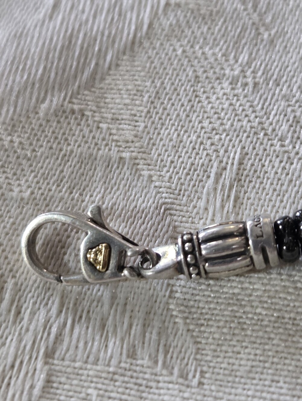 LAGOS Black Caviar Five Silver Station Ceramic Bracelet, 5mm, SS, 18k - Picture 5 of 14